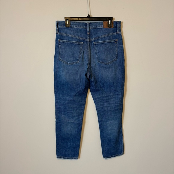 Madewell High Rise Slim Crop Boy Jean in Barksdale Wash - Picture 9 of 11